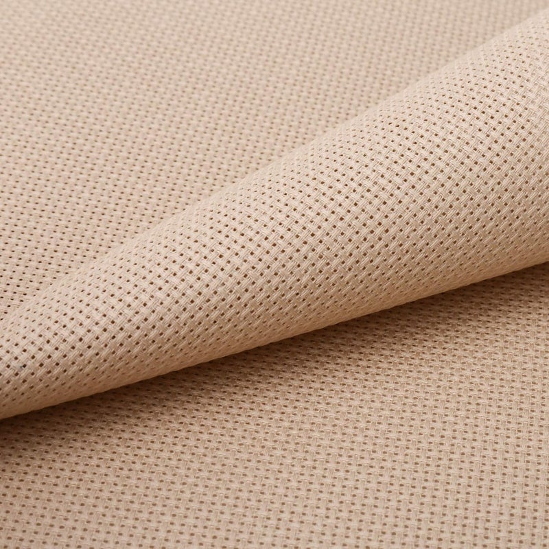 Donmon Aida Cloth 14 Count Cross Stitch Fabric,12×18inch,5Pcs (litgh Khaki) - Image 2